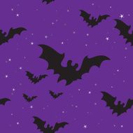 Halloween bats seamless background