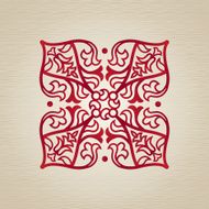 Vector baroque ornament in Victorian style N89