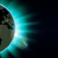 Earth eclipse concept