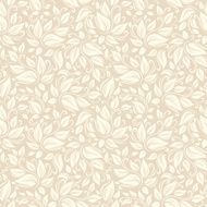Seamless beige floral pattern Vector illustration N5