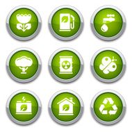 Green ecology buttons N4
