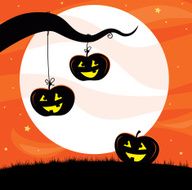 Halloween Jack O&#039;Lantern Tree