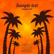 Palm trees on geometric background N2