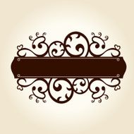 vintage retro floral frame decor