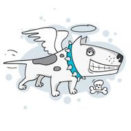 Bull terrier guardian angel