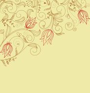 abstract floral background N218