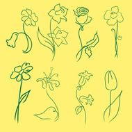 flowers Design Set N4