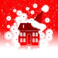 Christmas holiday winter house