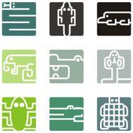 Square Animal Icons N4