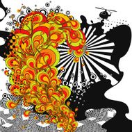 Urban sound Abstract party time theme
