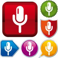icon series microphone (vector)
