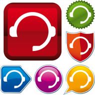 icon series headphone (vector)
