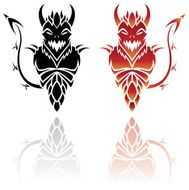 Devil tattoos