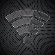 Glass wi-fi symbol