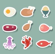 food icons sticker