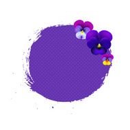 Blob With Pansies