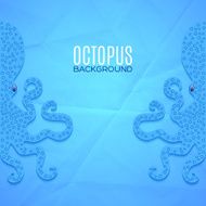 Background with octopuses
