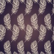 Seamless pattern with feathers N58
