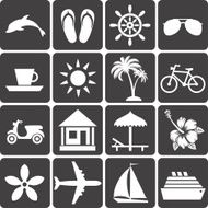 Set of summer icons N4