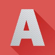 Flat Letter A