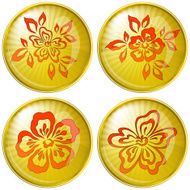 Flowers buttons N2