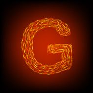 Fire letter G