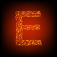 Fire letter E