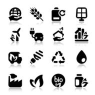 flat icons ecology set2 with reflex