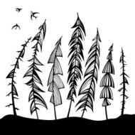 Vintage forest set