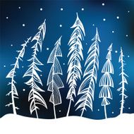 Forest Winter background