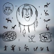 Siberia Primitive painting set N3