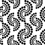 Geometric abstract monochrome seamless pattern with circles N11