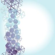 Abstract background with blue lilac hexagons