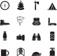 Silhouette Tourism and Holiday icons