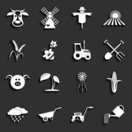 Agriculture and farming icons Vector illustration N2