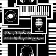 Seamless pattern of musical attributes