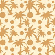 Seamless pattern with coconut palm trees N25
