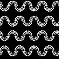 Geometric abstract monochrome seamless pattern with circles N13
