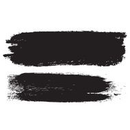 Splash blot banner set in black on white abstract watercolor N22