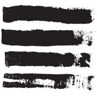 Splash blot banner set in black on white abstract watercolor N29