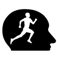 Athlete running in my head