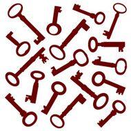 collection of vintage old keys