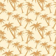 Seamless pattern with coconut palm trees N27