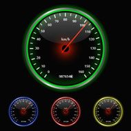 Colorful Speedometer Illustration