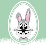 easter bunny white egg N8