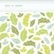 Leaves silhouettes horizontal torn seamless pattern background
