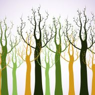 Decorative trees background N11