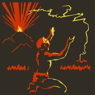 Volcano fire