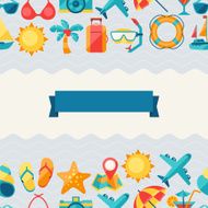 Travel and tourism seamless pattern N7