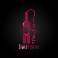 wine glass bottle design menu background
